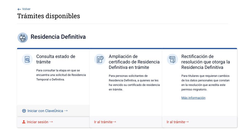 Ampliación de certificado de Residencia Definitiva en trámite