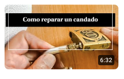 Candado se sale el arco o aro